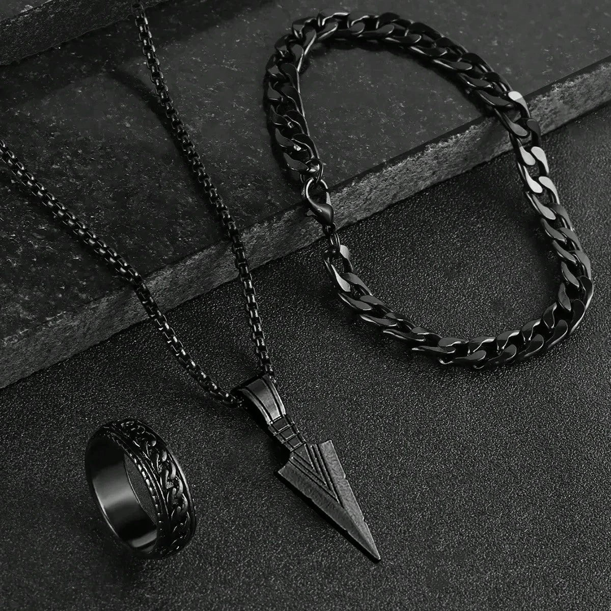 ShadowSteel™ – Set de Joyería Minimalista