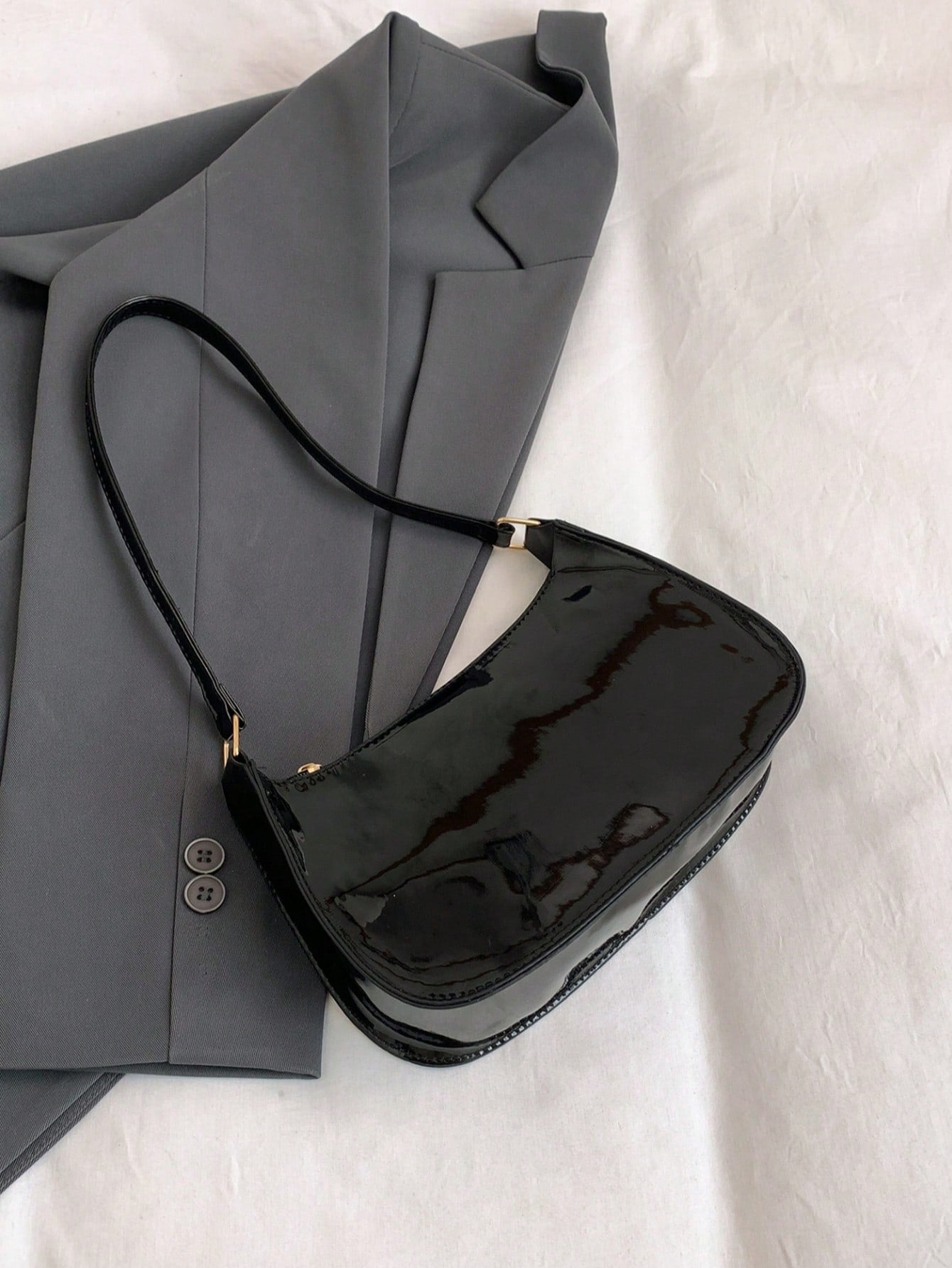 Rouge Mirror™- Bolso baguette de hombro