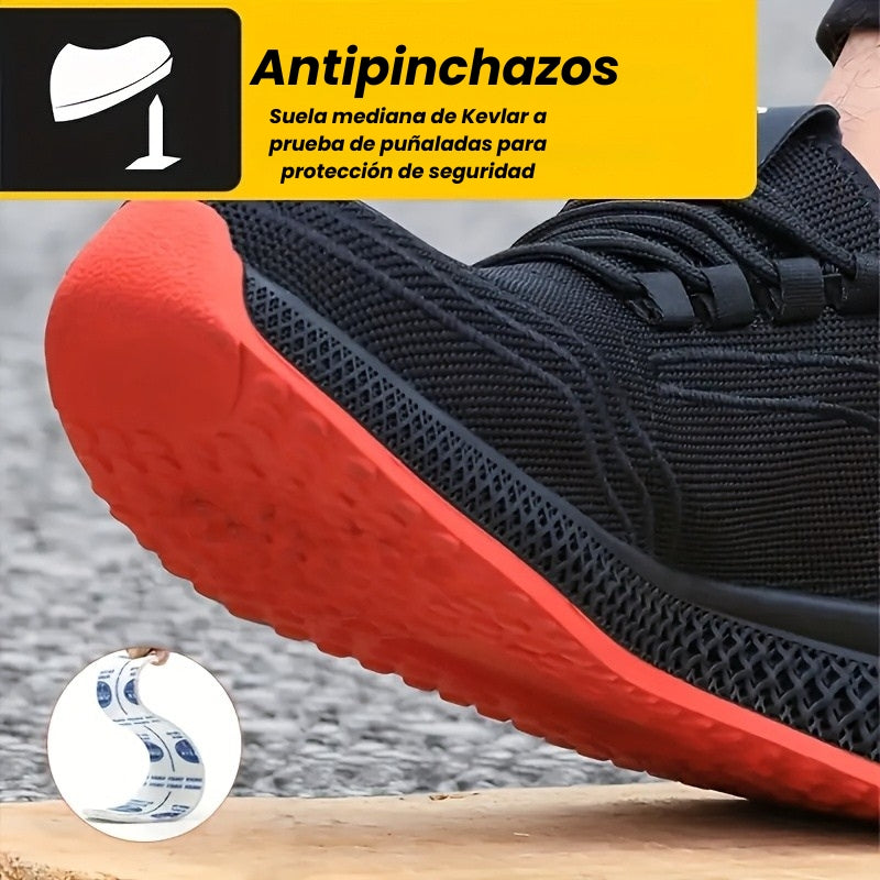 RedShield™ – Zapatillas de Seguridad con Punta de Acero y Suela Antigolpes