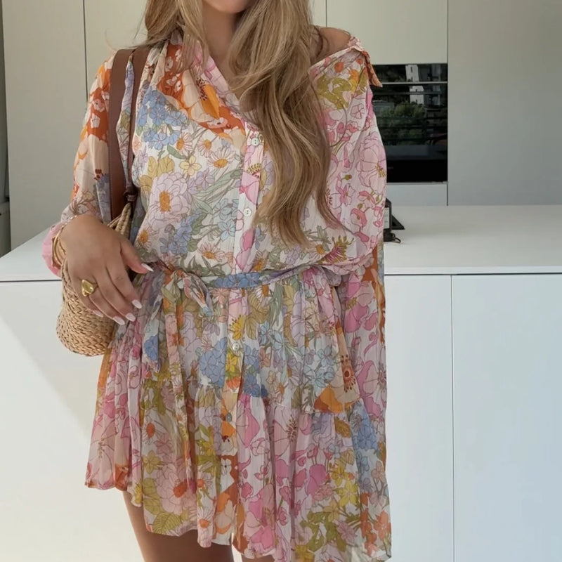 FloraLush™ – Vestido Floral Boho de Ensueño