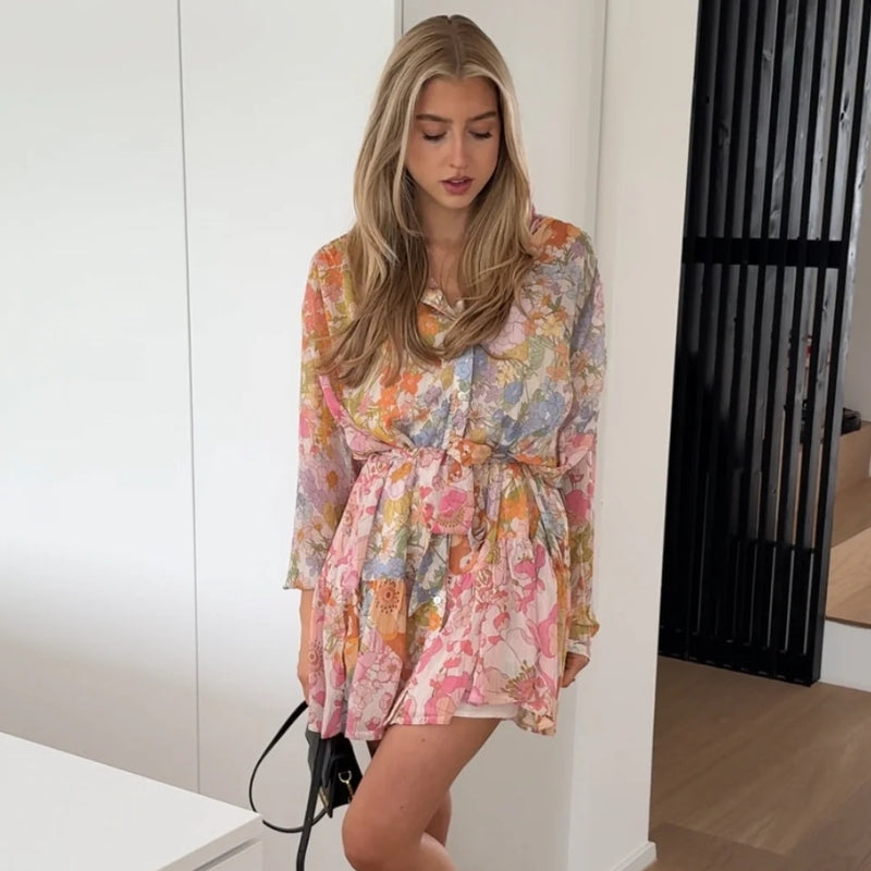 FloraLush™ – Vestido Floral Boho de Ensueño