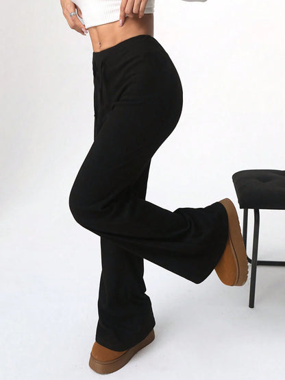 WarmEase™ – Pantalón Térmico con Cordón y Cintura Alta