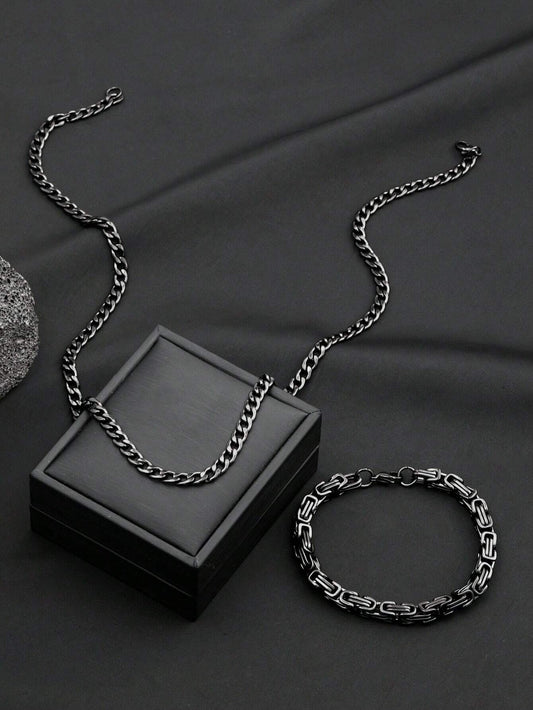 DarkCore™- Conjunto de cadena y pulsera imperial