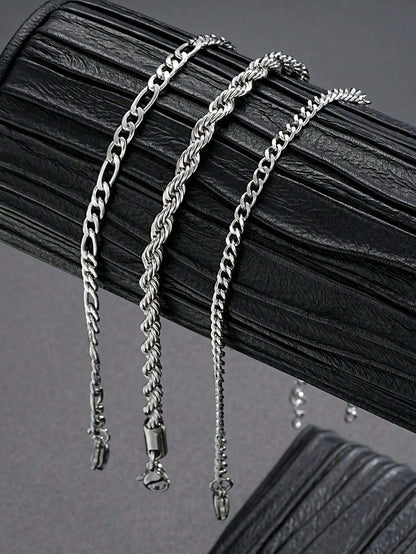 SteelLine™ – Set de Pulseras Minimalistas de Acero