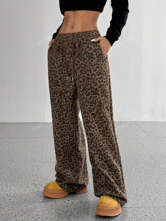 WildEase™ – Pantalones Anchos con Estampado Animal