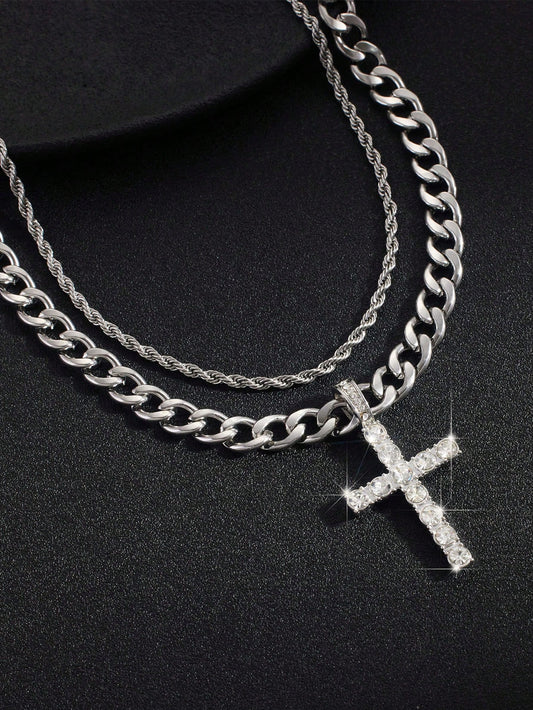 Blaze Crucifix™- Collar de acero inoxidable