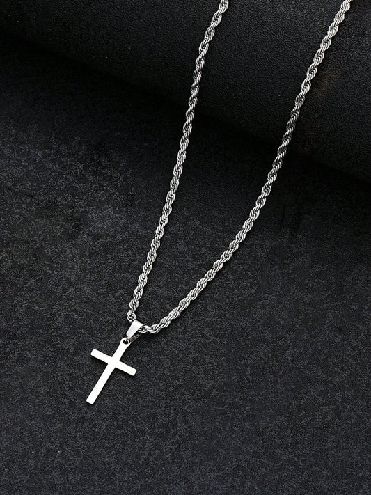 FaithLayer™- Cadena clásica con dije de cruz