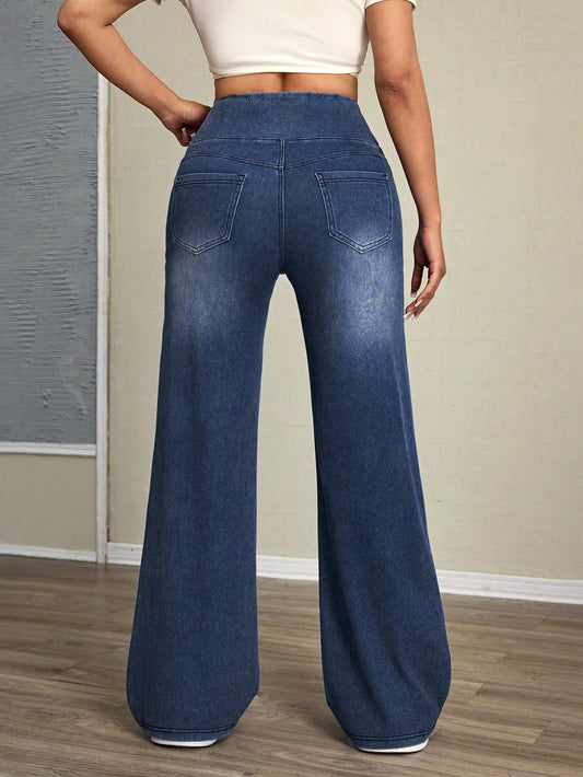 SlimBoost – Jeans de Cintura Alta con Control de Abdomen
