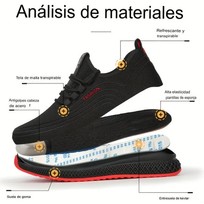 RedShield™ – Zapatillas de Seguridad con Punta de Acero y Suela Antigolpes